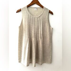J.Crew Cashmere Pintuck Sleeveless Shell